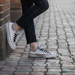 Converse Red and White Sneakers